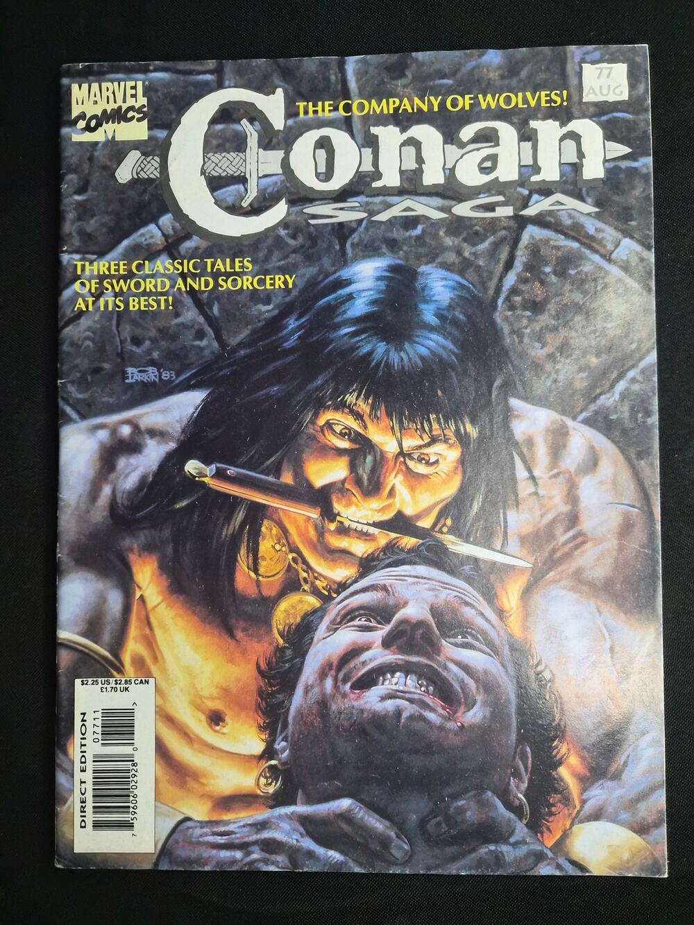 Conan Saga #77 – Marvel Comics – August 1993 – Bob Larkin Cover Magazine Format